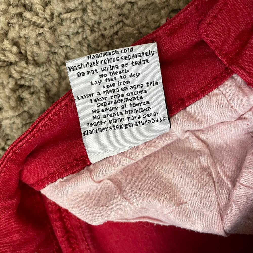 Judy Blue Gameday Red Super Flare Bell Bottom Jeans size 1/25 stretchy - Picture 11 of 12